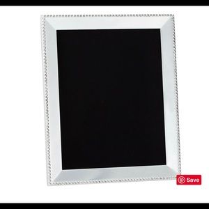 8x10 Pottery Barn Silver Beaded Picture Frame